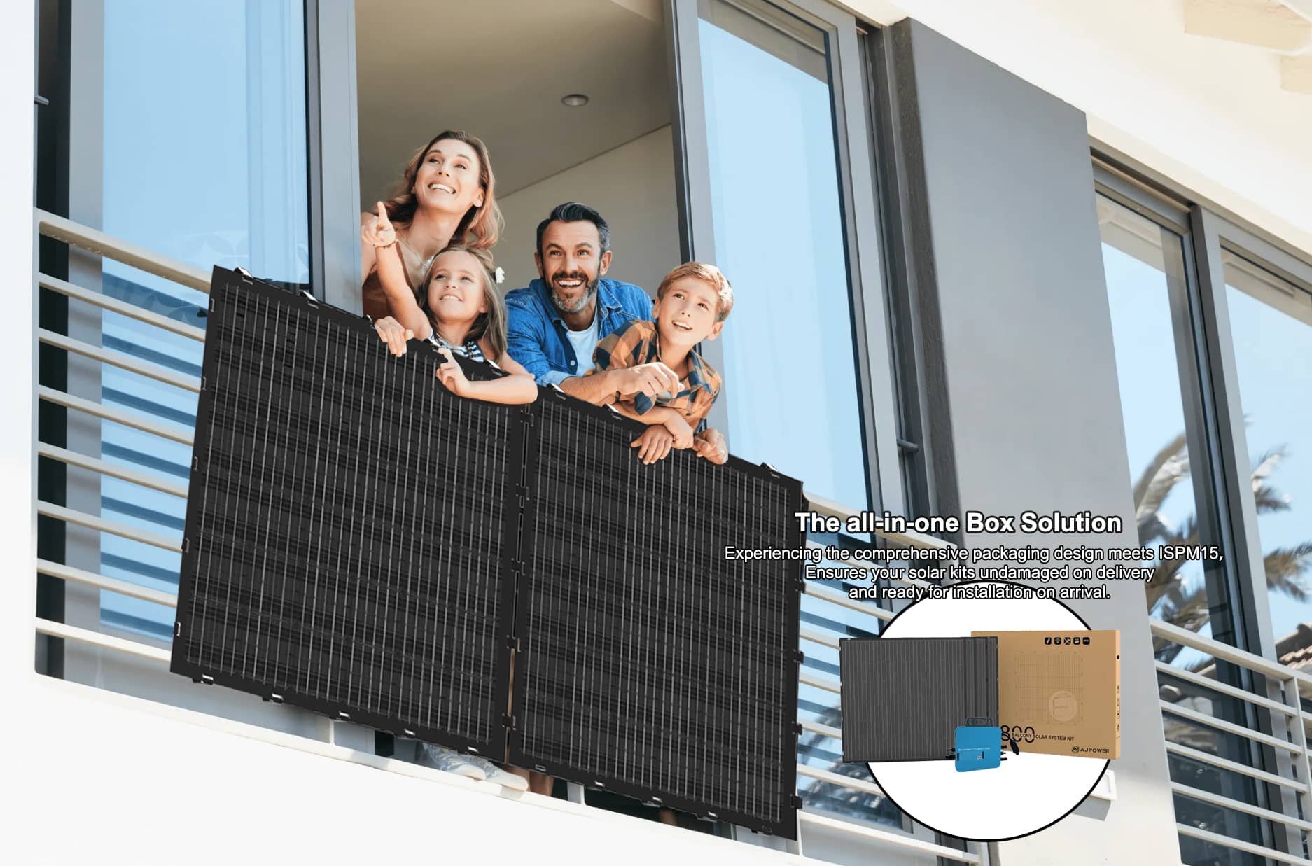 Énergie solaire pour balcon